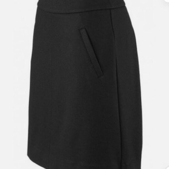 Cabi #3583 AGENCY Black Thick Knit Jersey Stretch Ponte A Line Mini Skirt - Picture 4 of 12